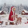 Bieżnik świąteczny 45x140 gobelinowy Śnieżne Krajobrazy