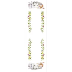 Bieżnik wodoodporny 38x140 Króliki Wielkanocne
