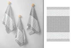 Ścierka żakardowa kuchenna szara 40x60 Carino