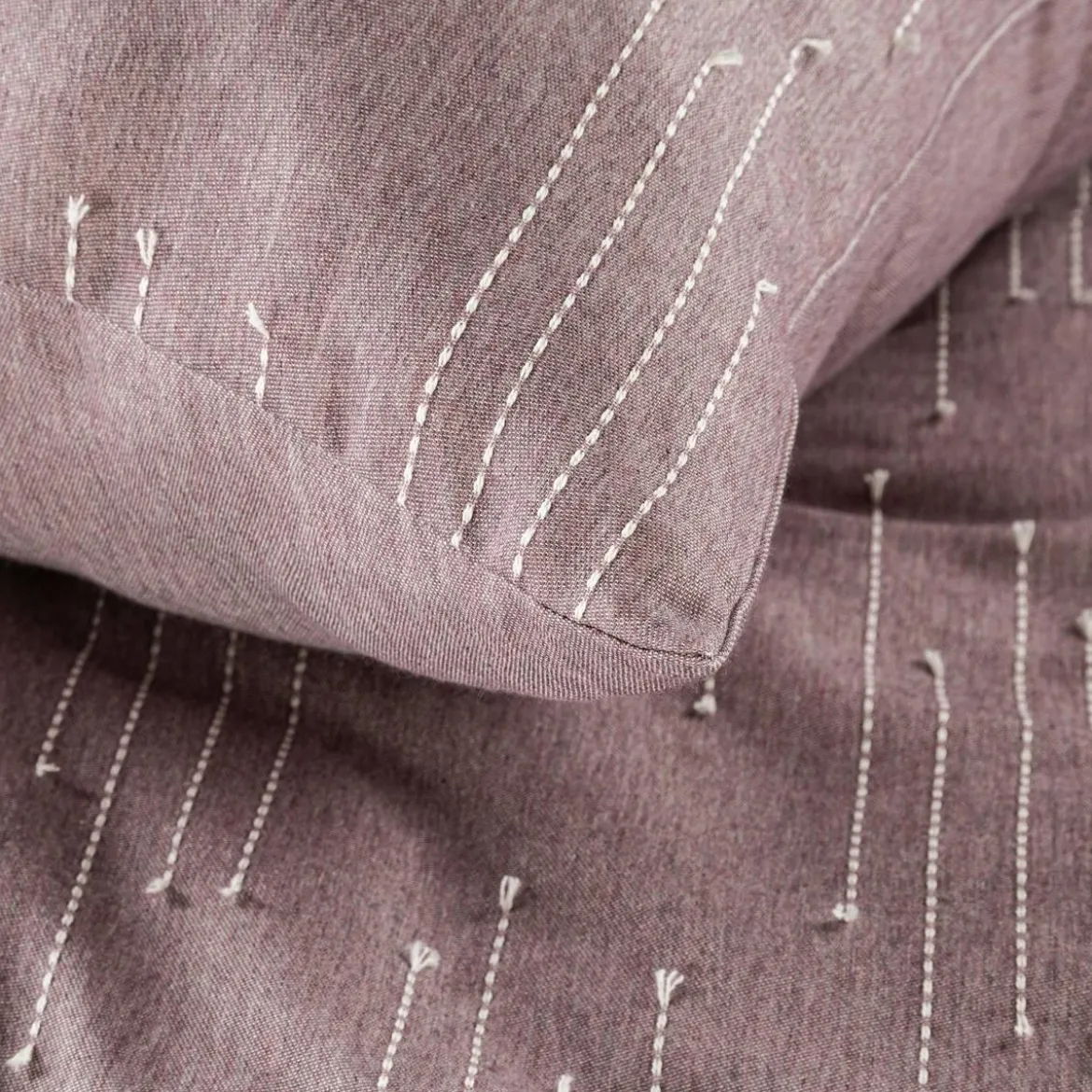 Ekskluzywna pościel Terra Collection wrzosowa 160x200 Avinion
