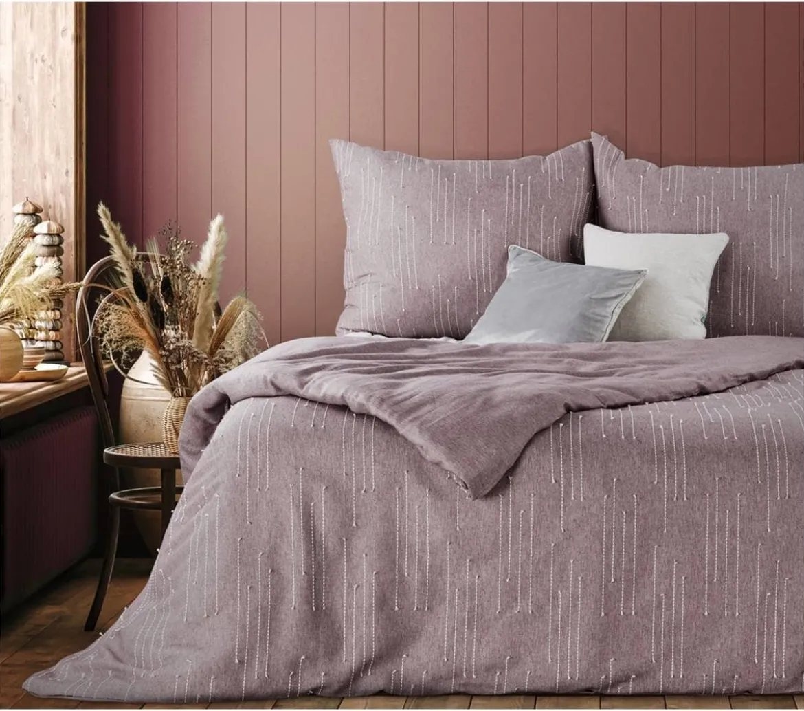 Ekskluzywna pościel Terra Collection wrzosowa 160x200 Avinion