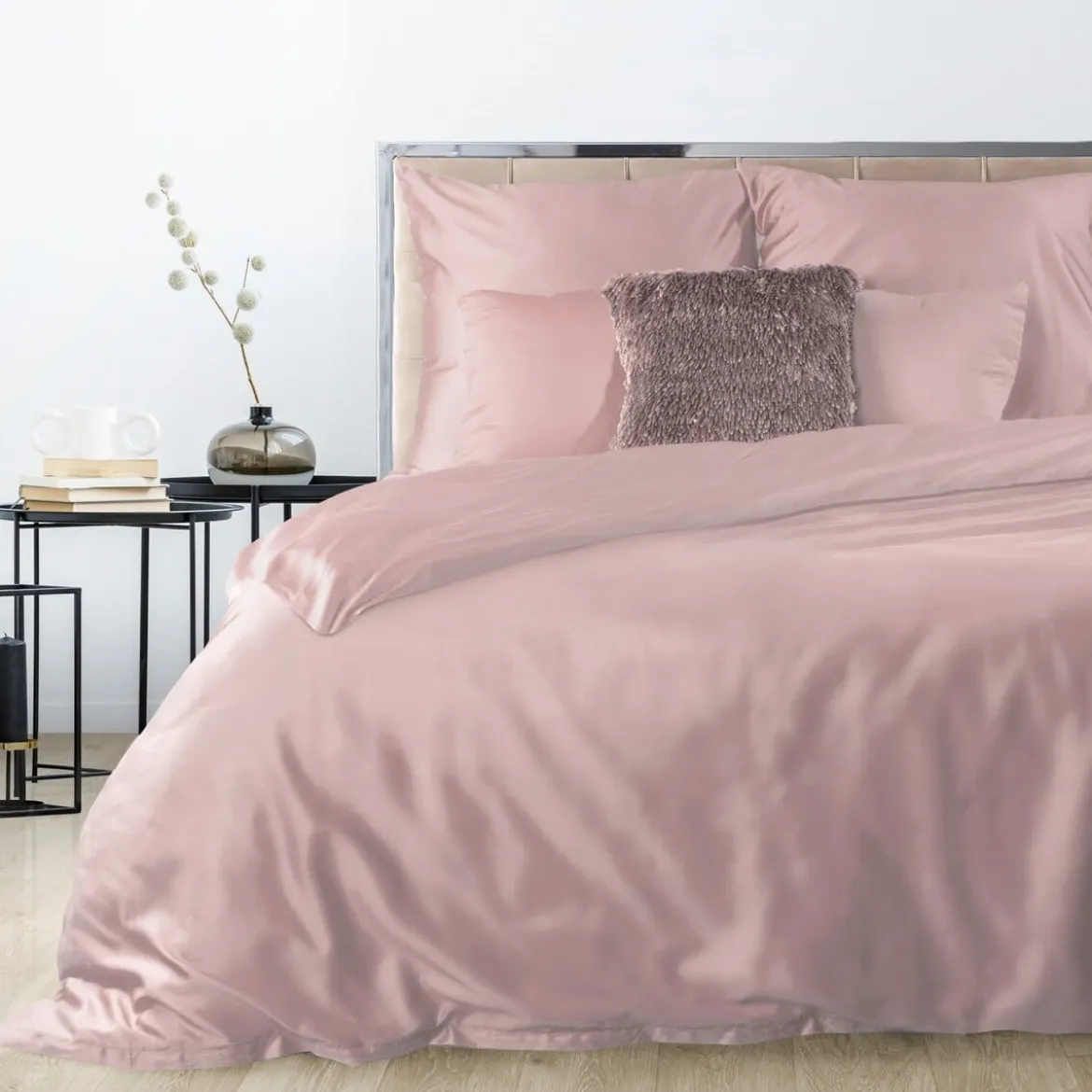 Ekskluzywna pościel 220x200 w kolorze pudrowym