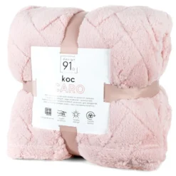 Koc Caro 170x210 różowy