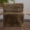 Koc Cindy efekt 3D 170x210 ciemno brązowy