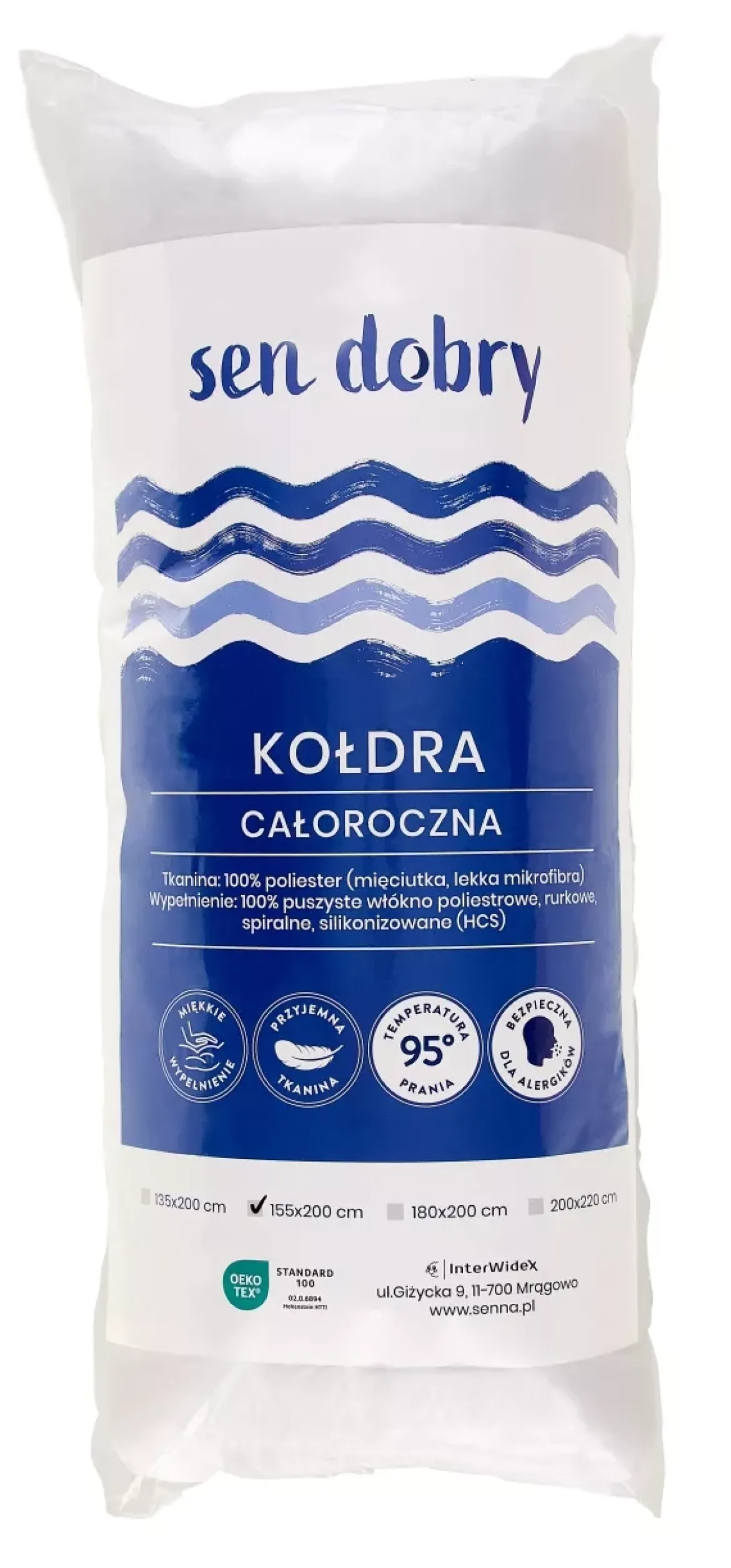 Kołdra Sen Dobry 155x200 całoroczna