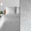 Komplet pościeli adamaszek 160x200 białej z żakardowym wzorem