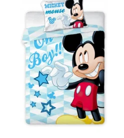 Komplet pościeli bawełnianej 100x135 Niebieski Mickey Mouse