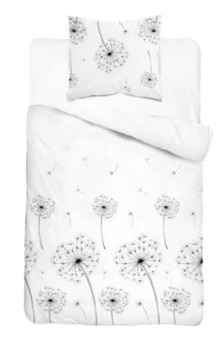 Komplet pościeli Home Satin z satyny bawełnianej 140x200 delikatne dmuchawce
