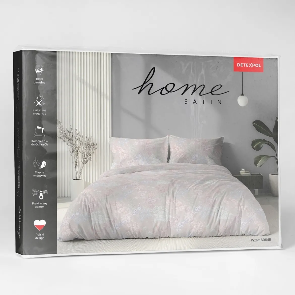 Komplet pościeli Home Satin z satyny bawełnianej 160x200 w pastelowe kwiaty