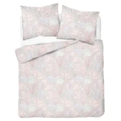 Komplet pościeli Home Satin z satyny bawełnianej 160x200 w pastelowe kwiaty