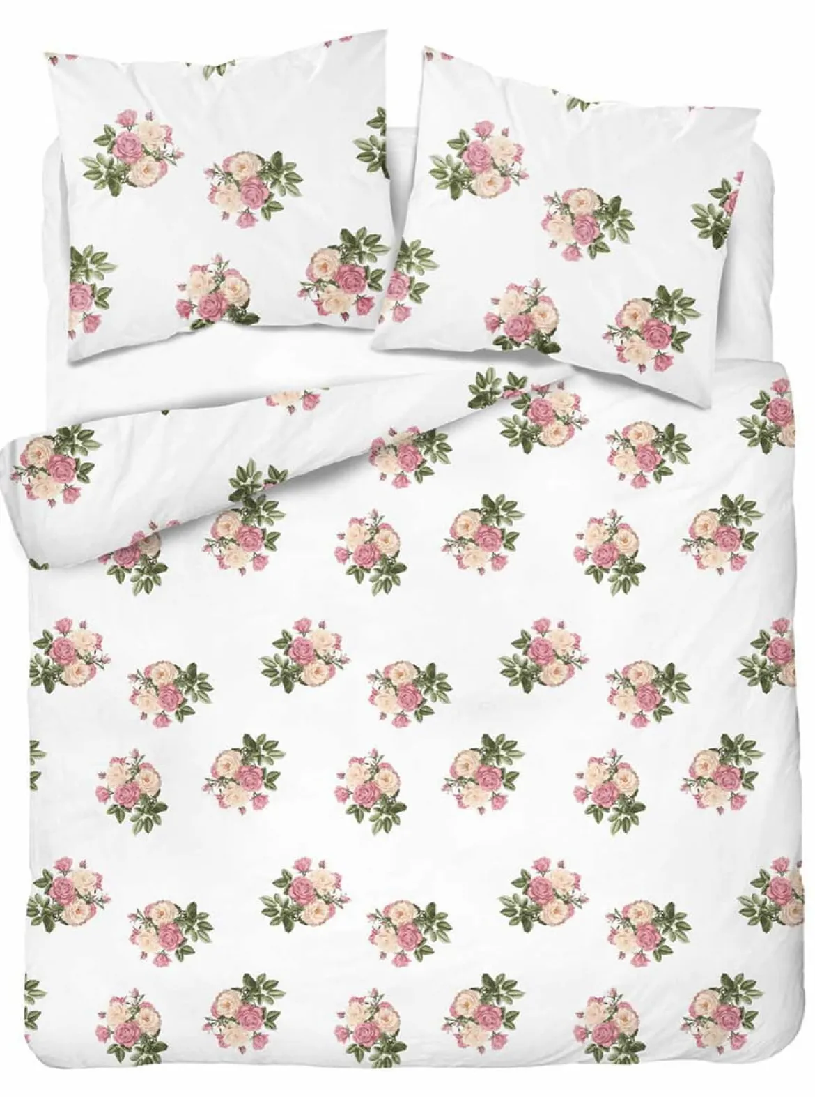 Komplet pościeli Home Satin z satyny bawełnianej 160x200 w różane bukiety