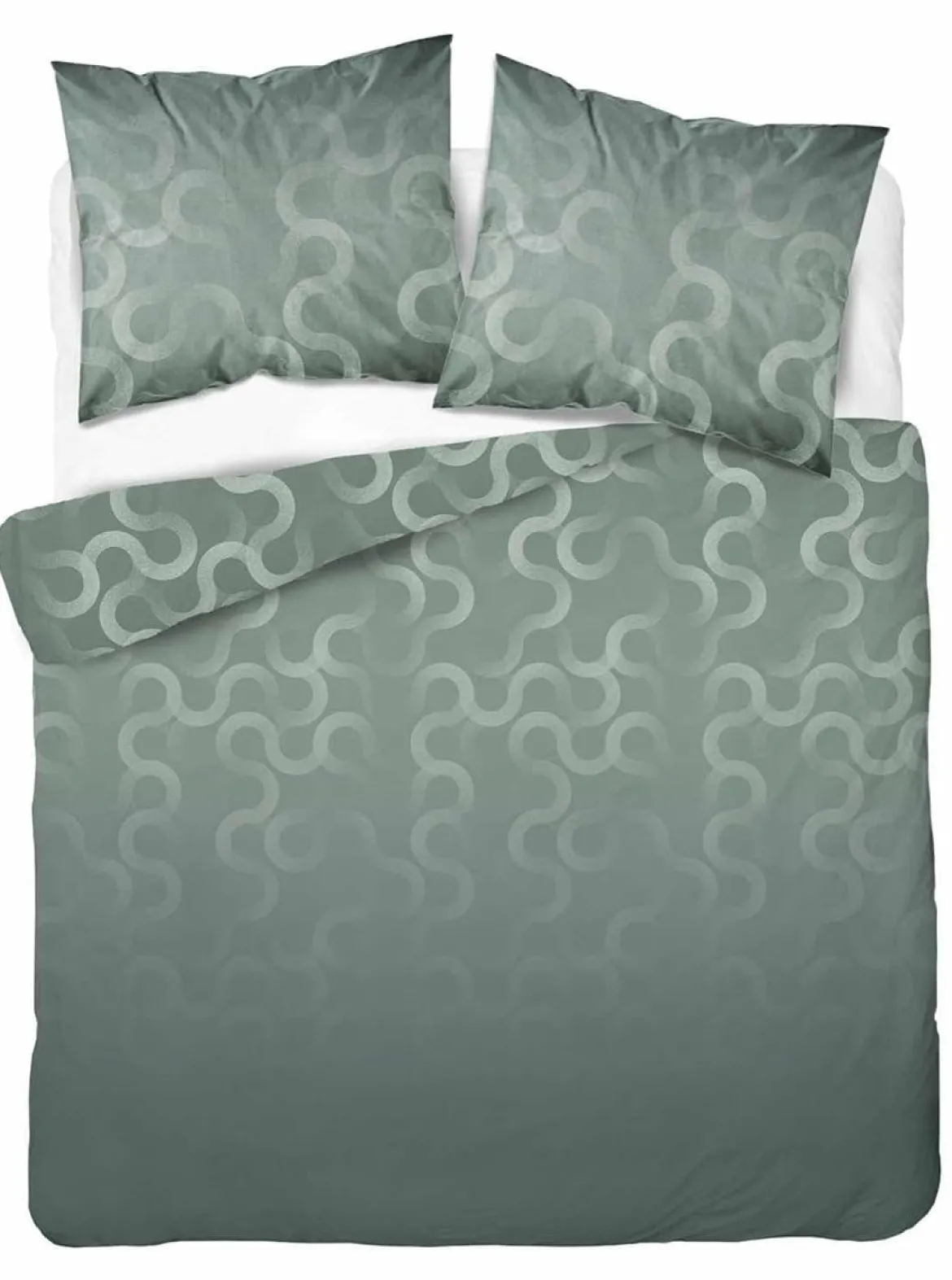 Komplet pościeli Home Satin z satyny bawełnianej 160x200 w zieleń szałwiową