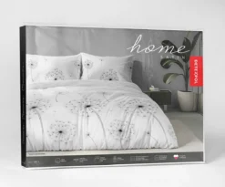 Komplet pościeli Home Satin z satyny bawełnianej 160x200 delikatne dmuchawce