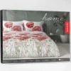 Komplet pościeli Home Satin z satyny bawełnianej 160x200 w czerwone maki