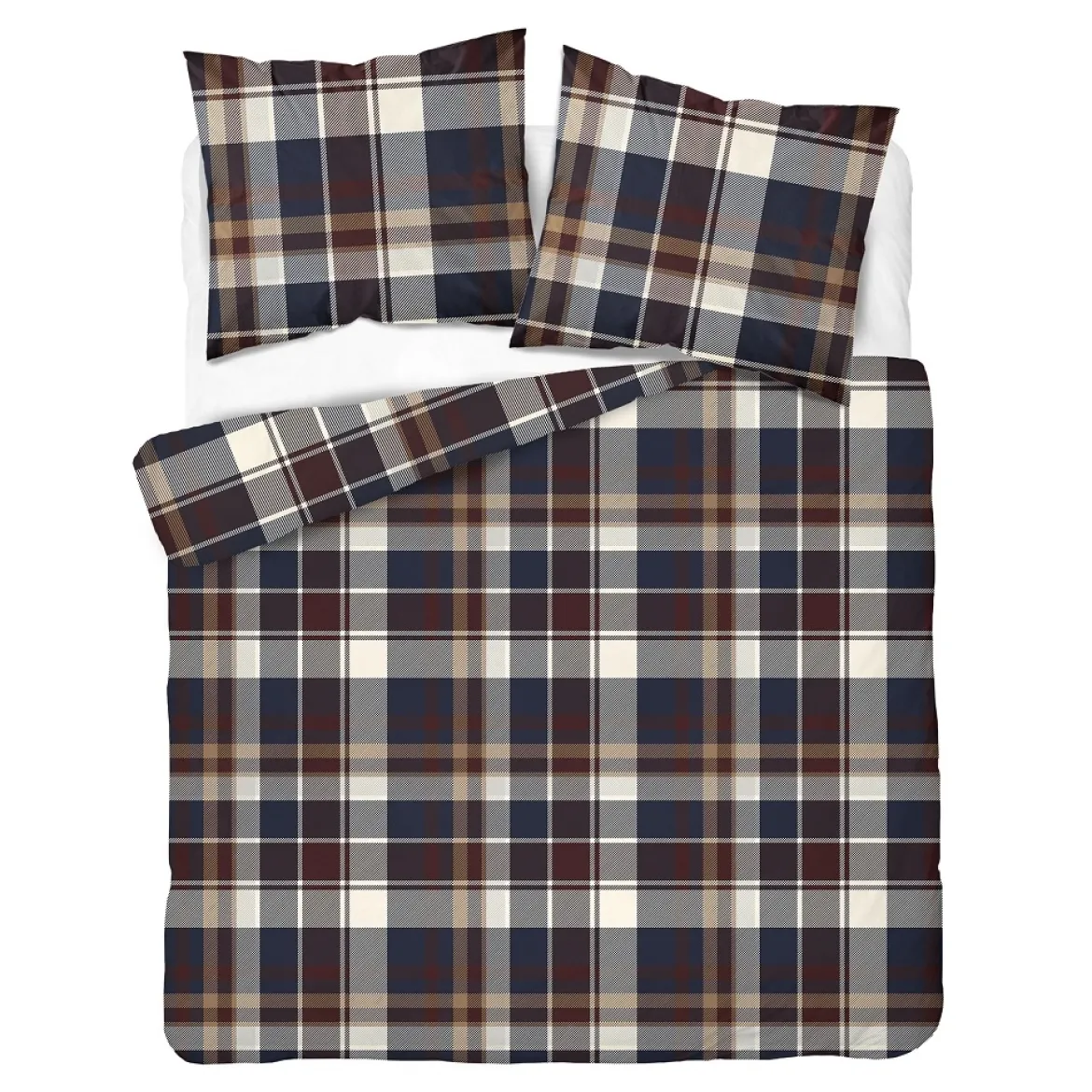 Komplet pościeli Home Satin z satyny bawełnianej 220x200 klasyczna krata