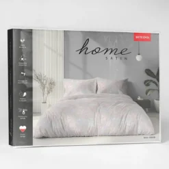 Komplet pościeli Home Satin z satyny bawełnianej 220x200 w pastelowe kwiaty