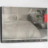 Komplet pościeli Home Satin z satyny bawełnianej beżowej 220x200 geometryczny wzór