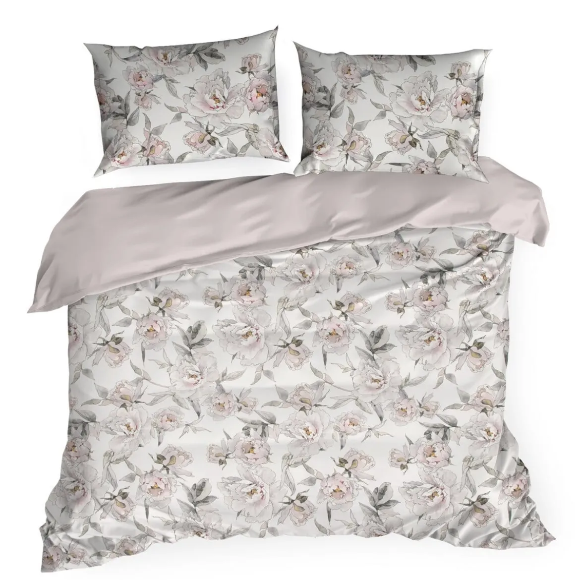Komplet pościeli Lea 220x200 w kwiaty peoni