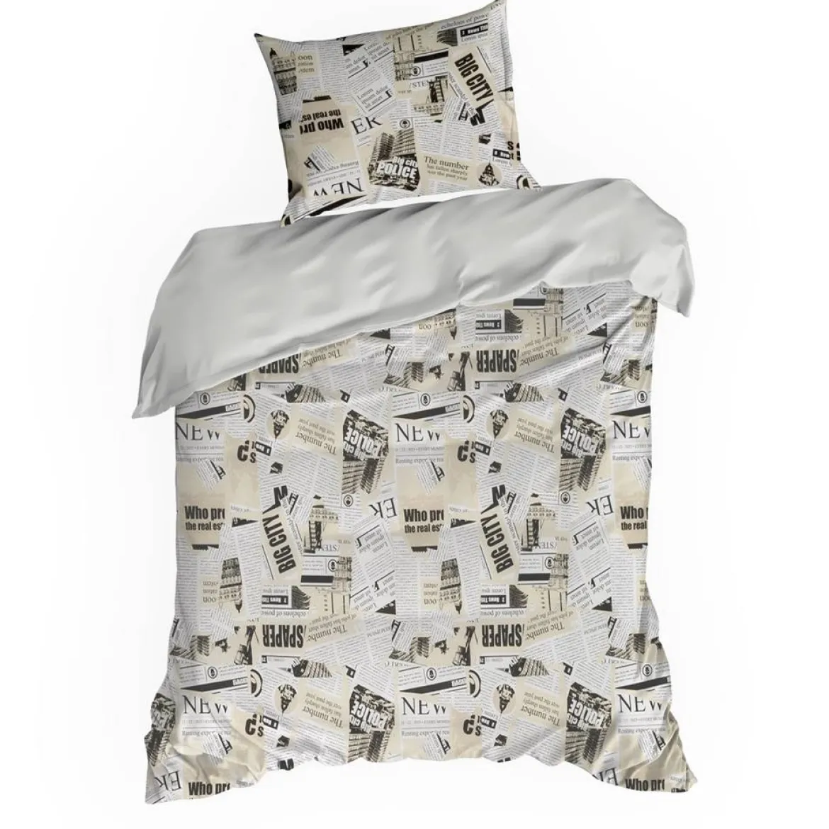 Komplet pościeli Sonia 100% bawełniana 140x200 gazeta