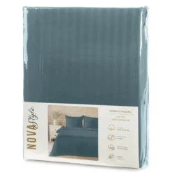 Komplet pościeli z adamaszku 220x200 morskiej