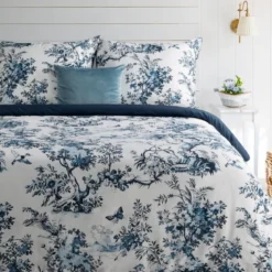 Komplet pościeli z bawełny satynowej 220x200 w stylu toile de jouy