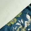 Komplet pościeli z bawełny satynowej granatowej Spring 220x200 w kwiatowy wzór