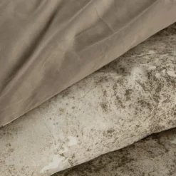 Komplet pościeli z bawełny satynowej Spring 220x200 w piaskowy kamienny wzór