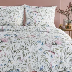 Komplet pościeli z bawełny satynowej Spring 220x200 wzór kwiatowy