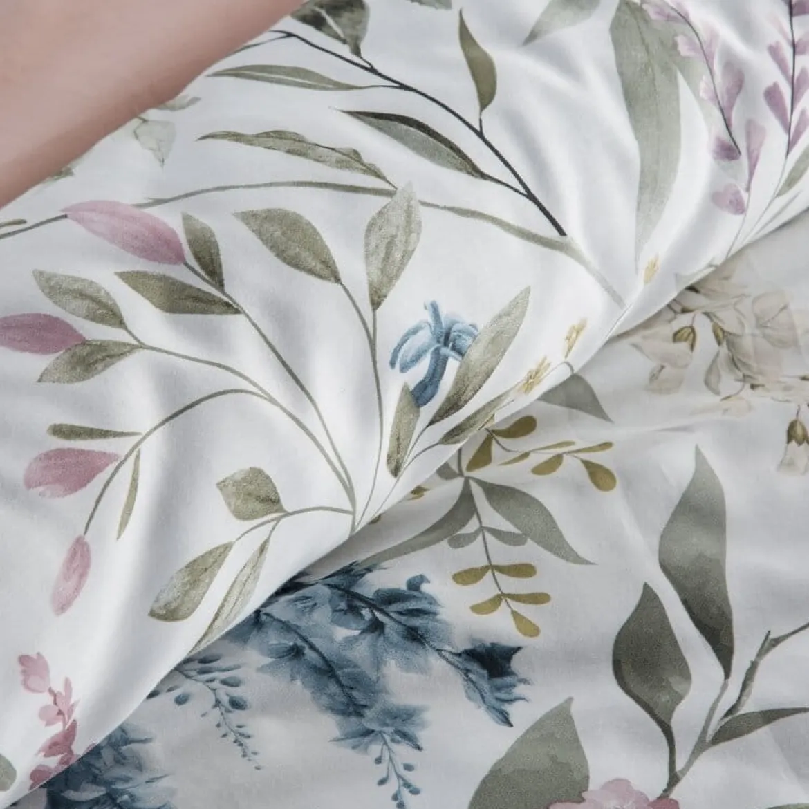 Komplet pościeli z bawełny satynowej Spring 220x200 wzór kwiatowy