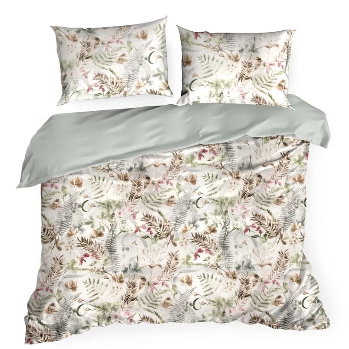 Komplet pościeli z bawełny satynowej Spring 160x200 florystyczne motywy
