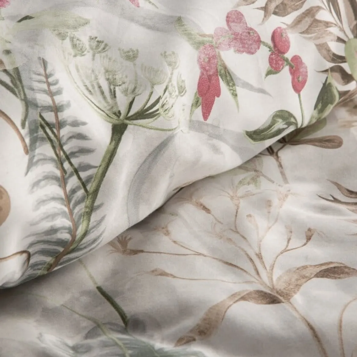 Komplet pościeli z bawełny satynowej Spring 160x200 florystyczne motywy