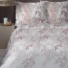 Komplet pościeli z satyny bawełnianej 160x200 w kwiaty glicynii Home Satin