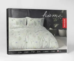 Komplet pościeli z satyny bawełnianej 160x200 drobne kwiaty Home Satin