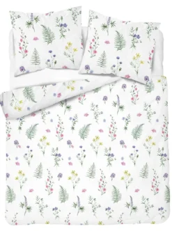 Komplet pościeli z satyny bawełnianej 160x200 drobne kwiaty Home Satin