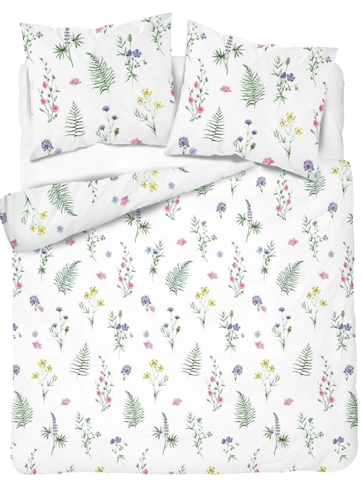 Komplet pościeli z satyny bawełnianej 160x200 drobne kwiaty Home Satin