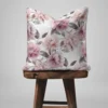 Komplet poszewek z perkalu 40x40 Różowe Kwiaty Piwonii Lame Percale