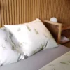 Komplet świątecznej pościeli z bawełny satynowej 220x200 z motywem górskich krajobrazów