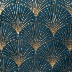 Narzuta Lotos granatowo złota 170x210