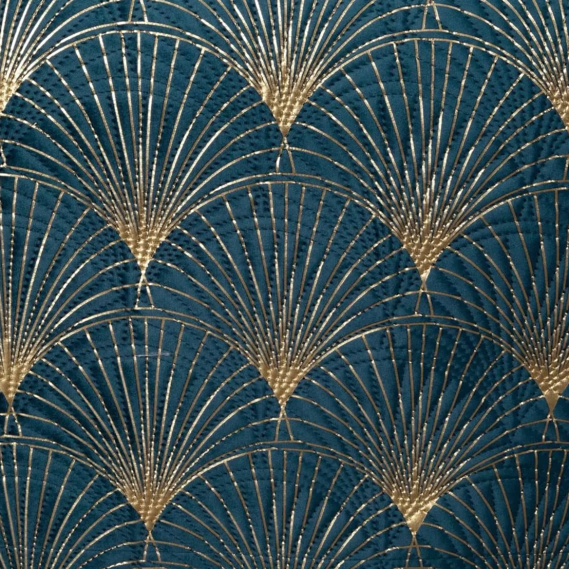 Narzuta Lotos granatowo złota 170x210