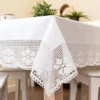 Obrus ażurowy biały Boho 130x180 Rachela