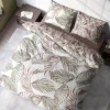 Pościel bawełna satynowa Boho 220x200 w liście
