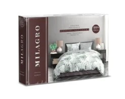 Pościel bawełna satynowa Milagro 160x200 w liście palmowe