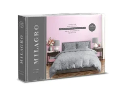 Pościel bawełna satynowa Milagro 220x200 Grey Botanica