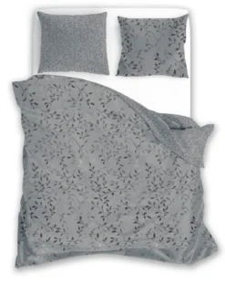 Pościel bawełna satynowa Milagro 220x200 Grey Botanica