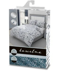 Pościel bawełniana Elegant 220x200 w liście