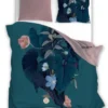 Pościel bawełniana turkusowo różowa Trendy 220x200