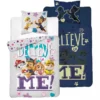 Pościel bawełniana świecąca popielata 160x200 Psi Patrol