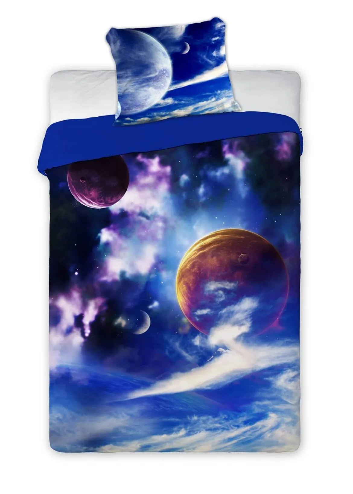 Pościel bawełniana 140x200 Planety Na Niebie