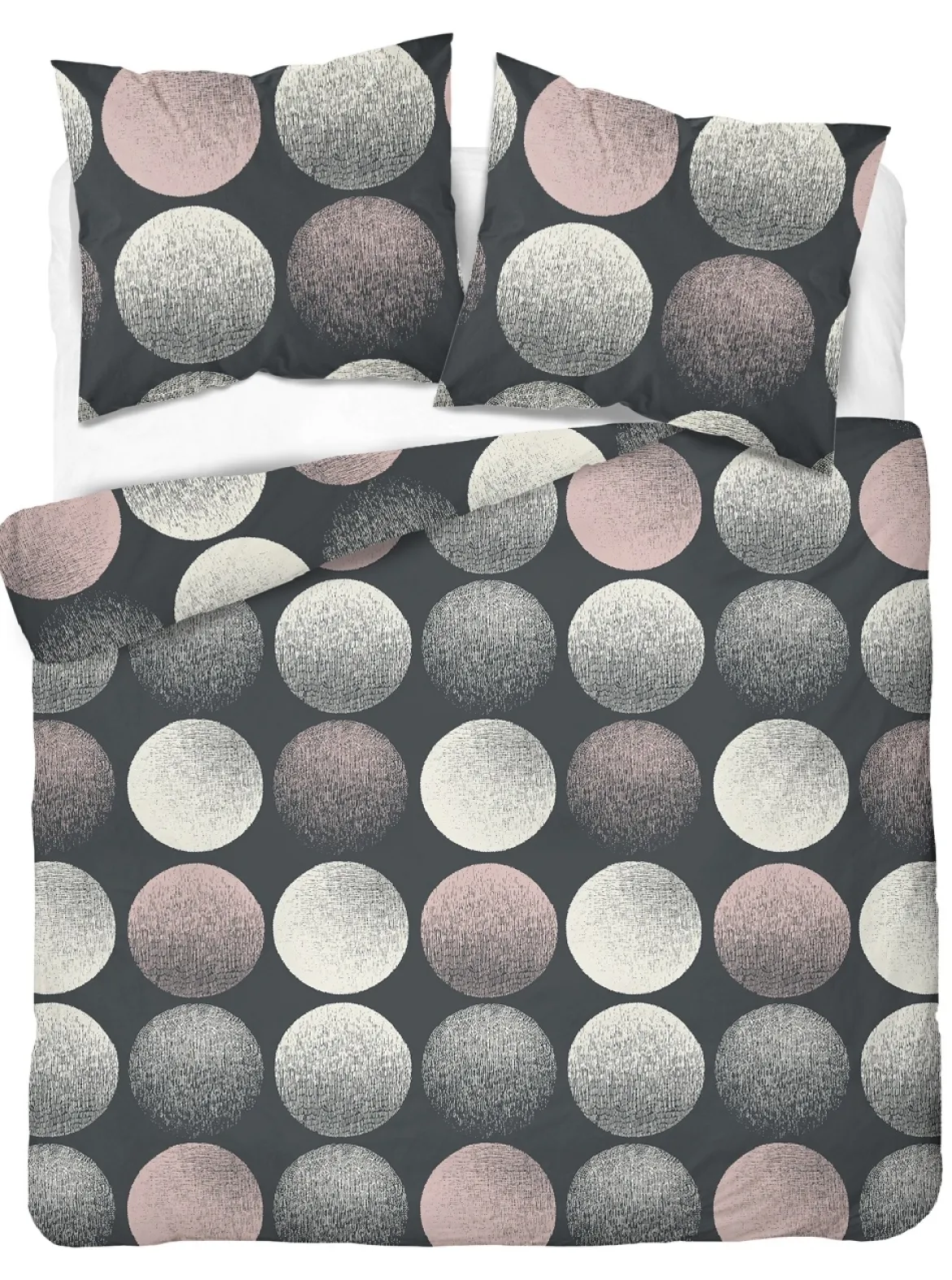 Pościel bawełniana 100% 220x200 w kolorowe koła