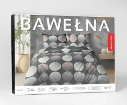 Pościel bawełniana 100% 180x200 w kolorowe koła